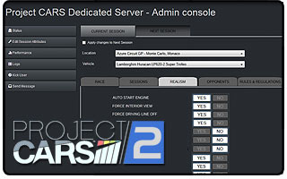 Project CARS 2 - Dedicated Server Settings