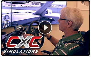 John Morton drives the CXC Motion Pro Simulator