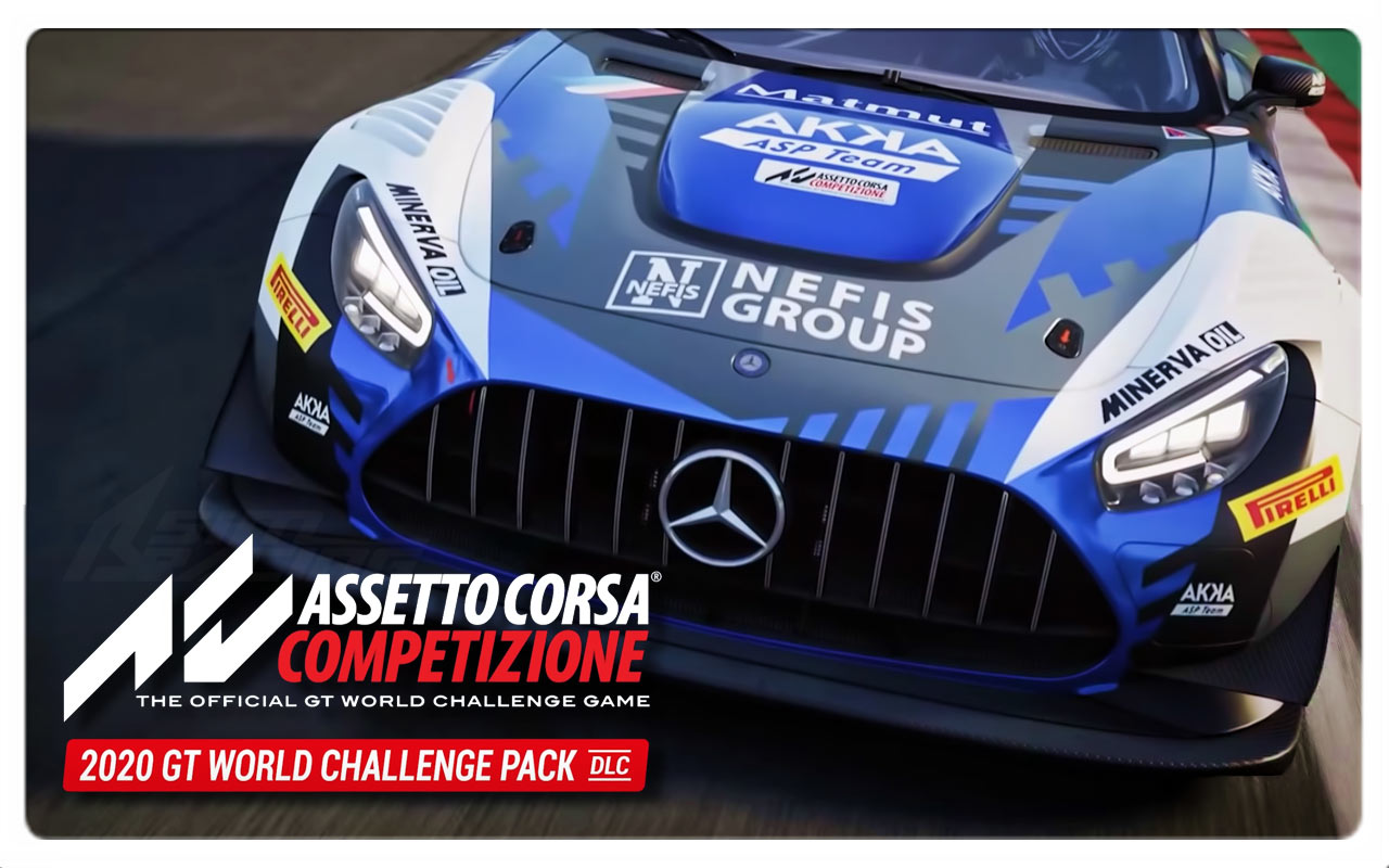 Assetto Corsa Competizione - 2020 GT World Challenge Pack - PC Game –