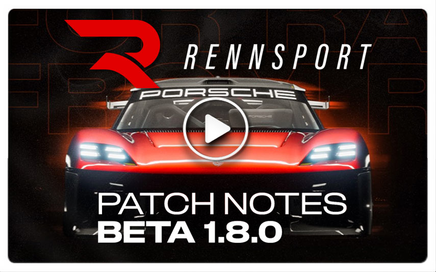 Rennsport - Beta Update V1.8.0 - New Features And New Car - Bsimracing